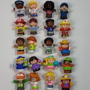 Fisher Price Little People Figures Girl Boy Lot Of 20